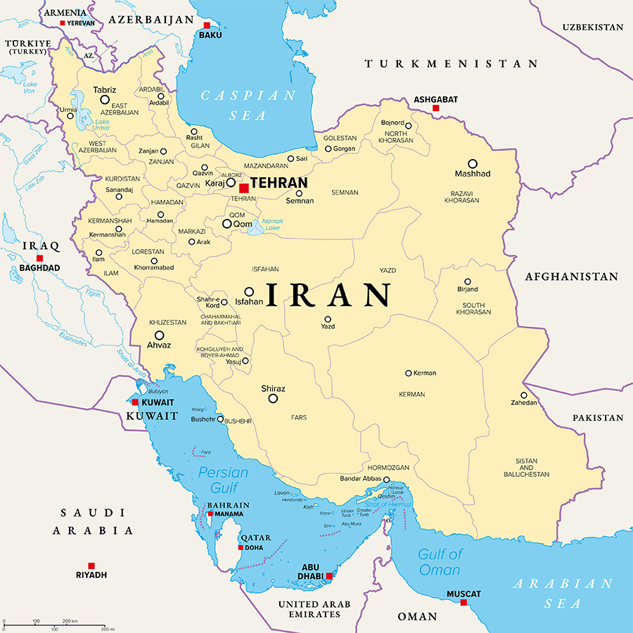 Map of Iran