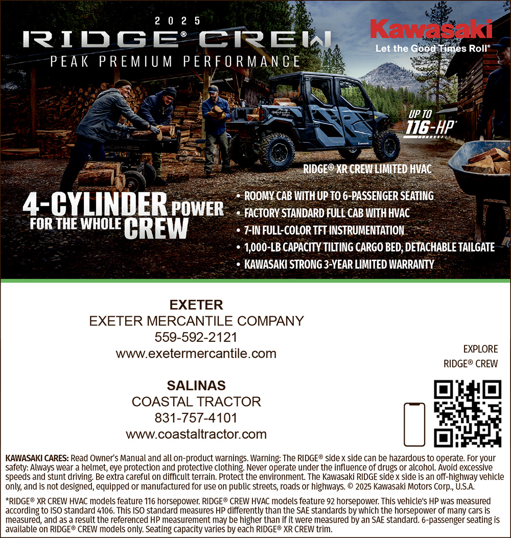 https://nam10.safelinks.protection.outlook.com/?url=https%3A%2F%2Fwww.kawasaki.com%2Fen-us%2Fside-x-side%2Fridge%2F4-to-6-passenger%2Fridge-xr-crew%3Futm_source%3Dadplanner%26utm_medium%3Dprintad_qrcode%26utm_campaign%3D2024winter_ridgexrcrew%26utm_content%3D01222025&data=05%7C02%7Cscollins%40cfbf.com%7C9447497e763f4a1f0e1c08de9fd2ae70%7C8213ac7c9da54f9b9c40e0372e5a7659%7C0%7C0%7C639123924391475633%7CUnknown%7CTWFpbGZsb3d8eyJFbXB0eU1hcGkiOnRydWUsIlYiOiIwLjAuMDAwMCIsIlAiOiJXaW4zMiIsIkFOIjoiTWFpbCIsIldUIjoyfQ%3D%3D%7C0%7C%7C%7C&sdata=zdPuL2qAeKFVCfUqcXA%2FW%2BKMuXpI6w8fwY8GkjJMCOs%3D&reserved=0