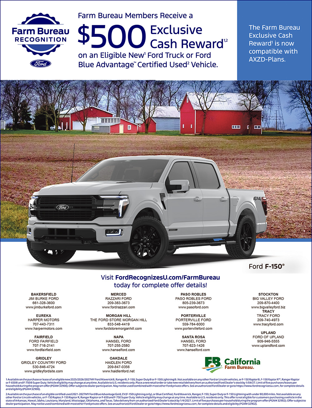 fordrecognizesu.com/farmbureau