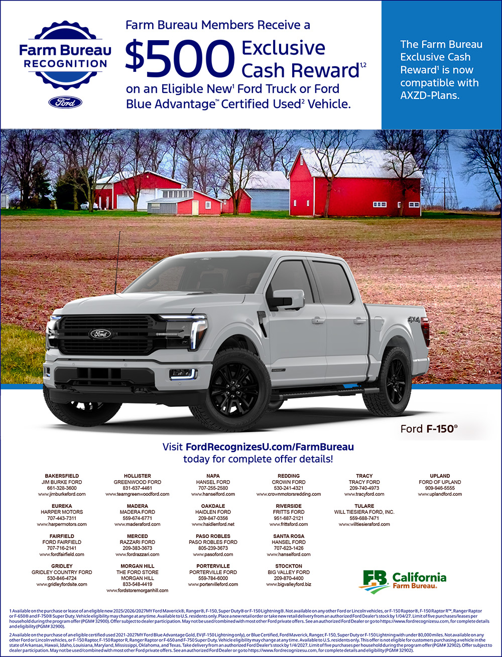 fordrecognizesu.com/farmbureau