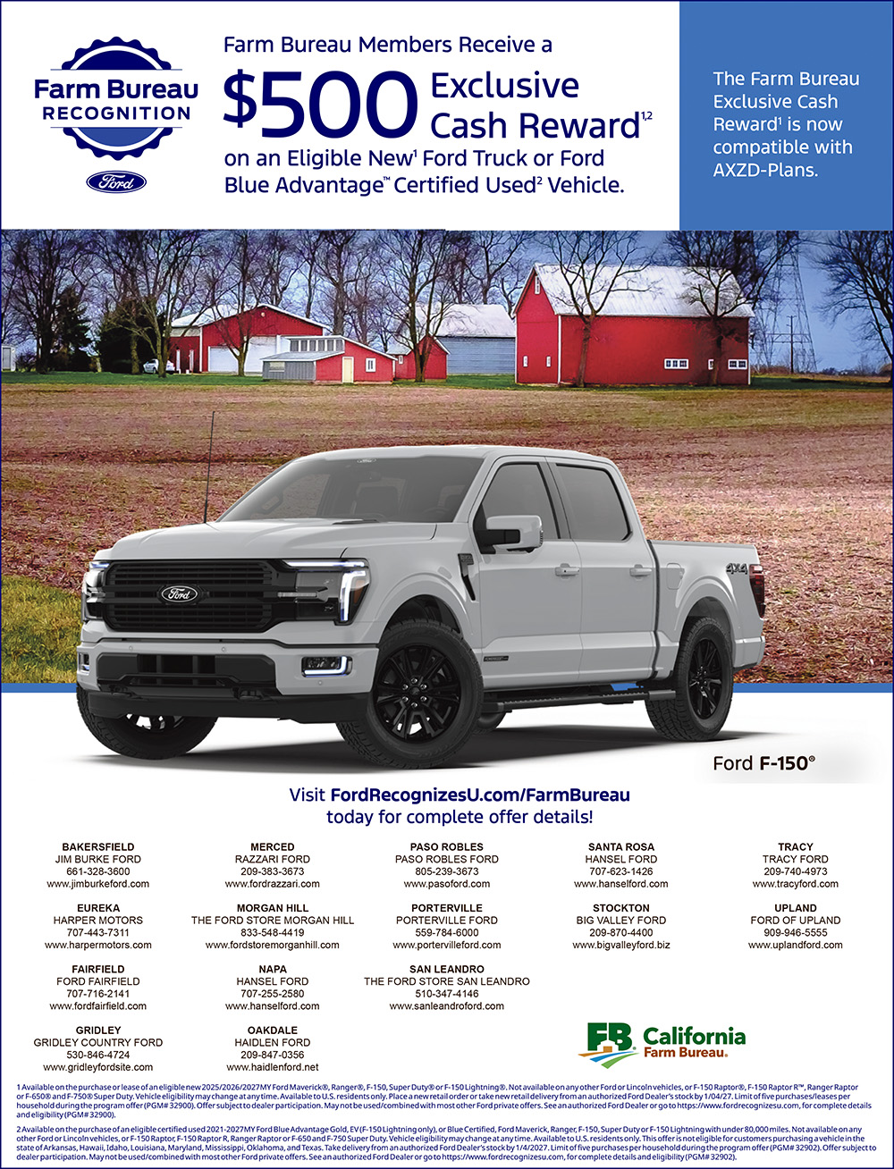 fordrecognizesu.com/farmbureau