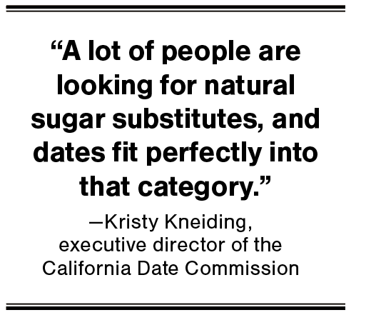 A lot of people are looking for natural sugar substitutes, and dates fit perfectly into that category.
