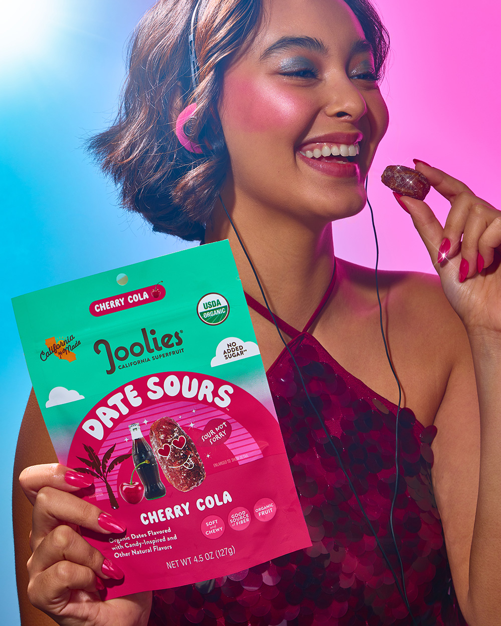Coachella-based date company Joolies experienced dramatic growth during the past few years as it leaned into playful branding and value-added products such as Date Pops and Date Sours, which are carried by Costco, Target and other major retailers. Image courtesy of Joolies. 