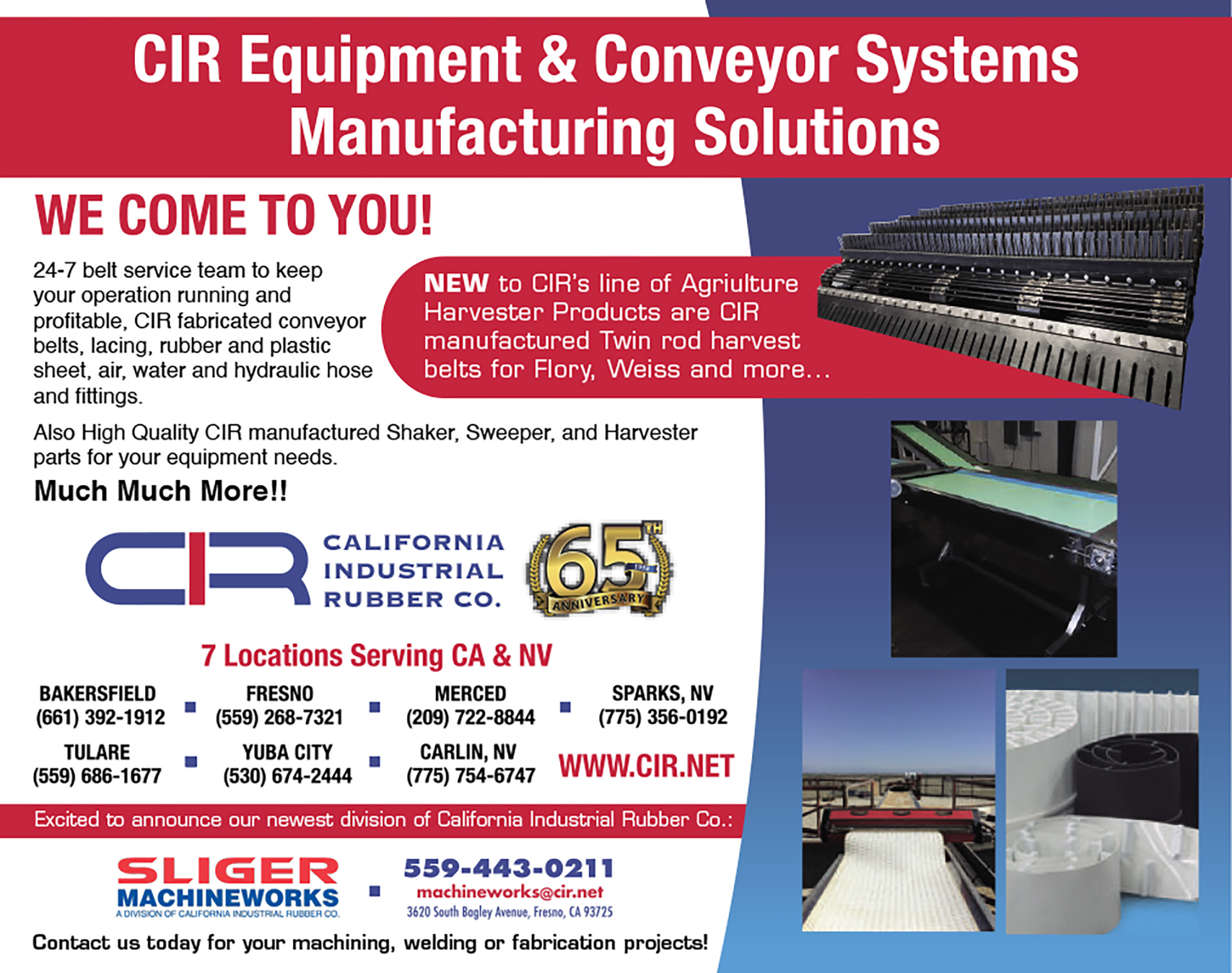 CIR Equipment and Conveyor Systems