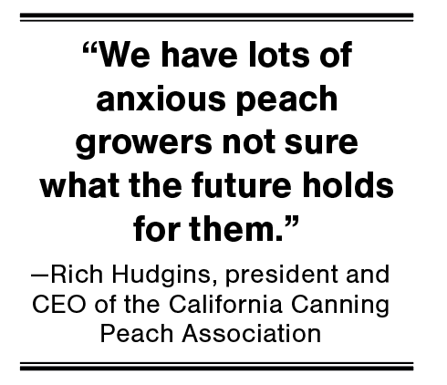 We have lots of anxious peach growers not sure what the future holds for them.