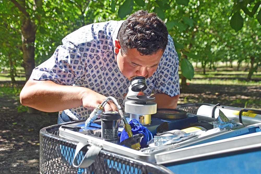 Growers use pressure bombs to fine-tune irrigation