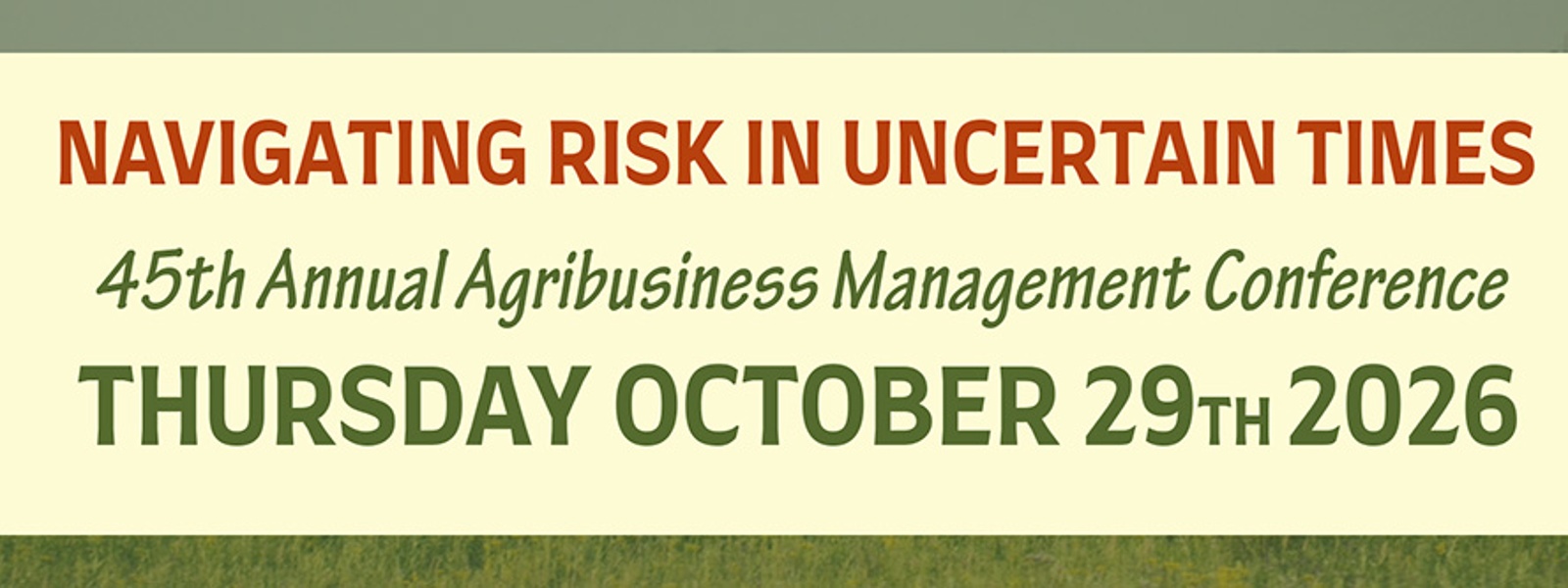 Meeting to address risk in uncertain times