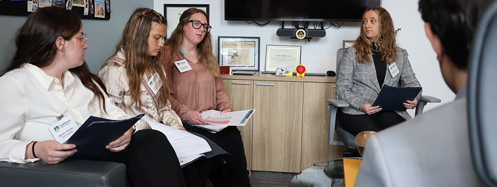 Young farmers talk policies during Capitol advocacy visit