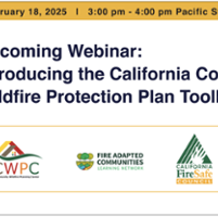Webinar to cover toolkit on wildfire protection plans